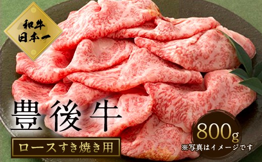 数量限定 大分県竹田市産おおいた和牛 ロース すき焼用 【800g】